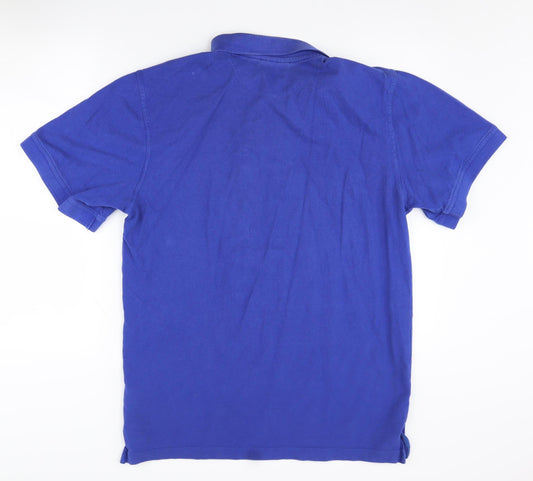Pierre Cardin Men's Blue Polo Shirt L Short Sleeve