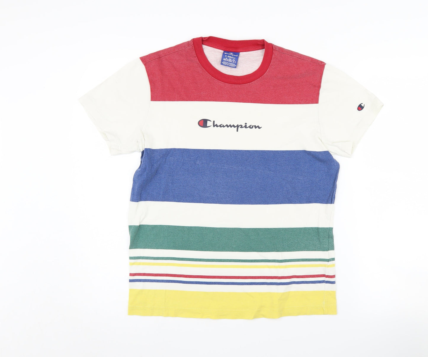 Champion Men's Multicoloured XS Striped T-Shirt