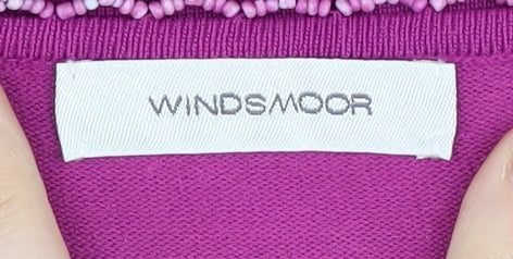 Womens UK Size M Windsmoor Purple Viscose Blend T-Shirt