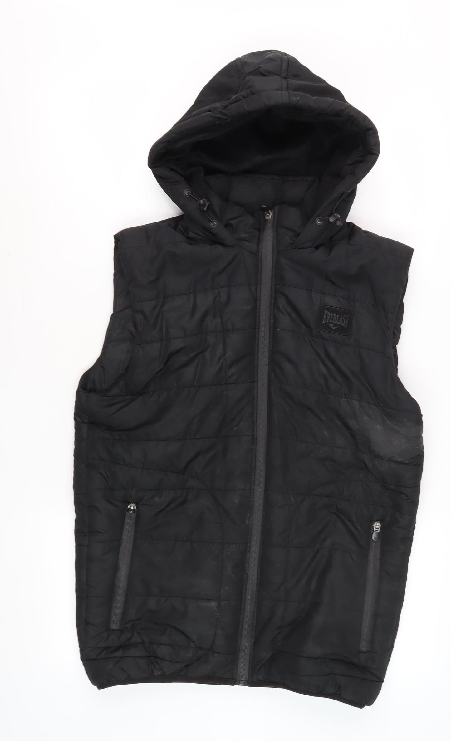 Everlast Men's Black Hooded Puffer Waistcoat S