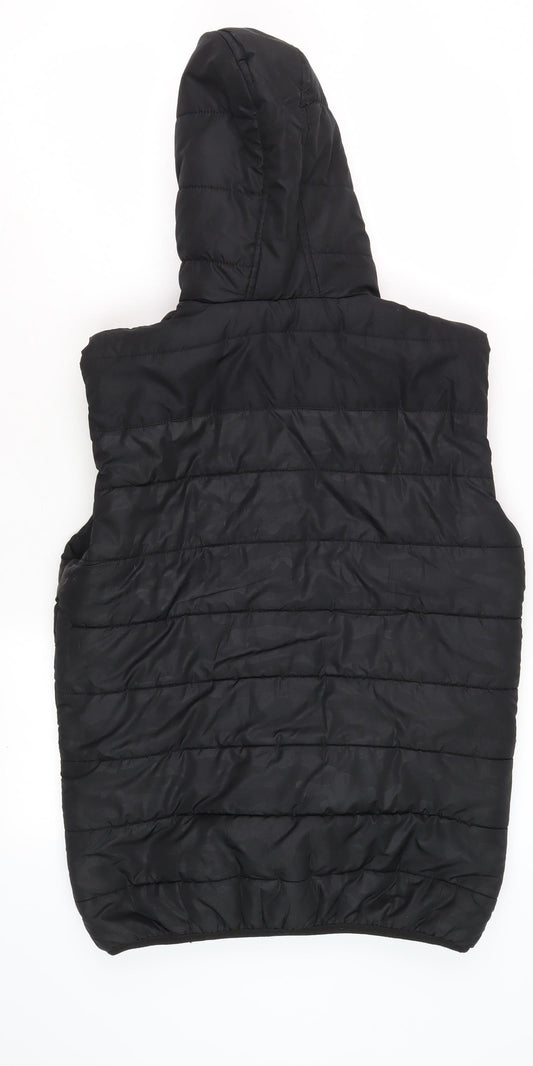 Everlast Men's Black Hooded Puffer Waistcoat S