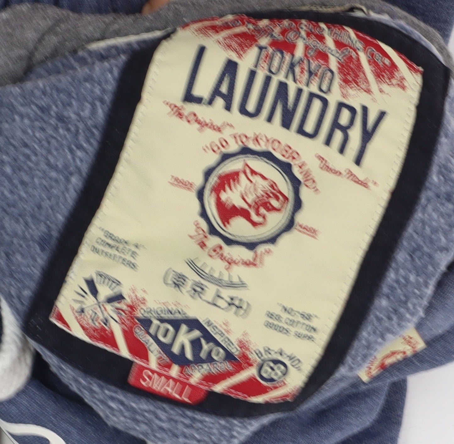 Tokyo Laundry Women's Blue Hoodie - Size S