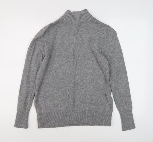 White Stuff Women's Grey High Neck Pullover Jumper