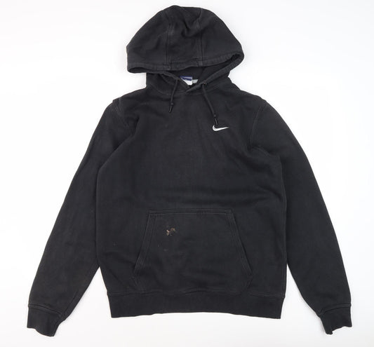Mens UK M Regular Nike Black Pullover Hoodie