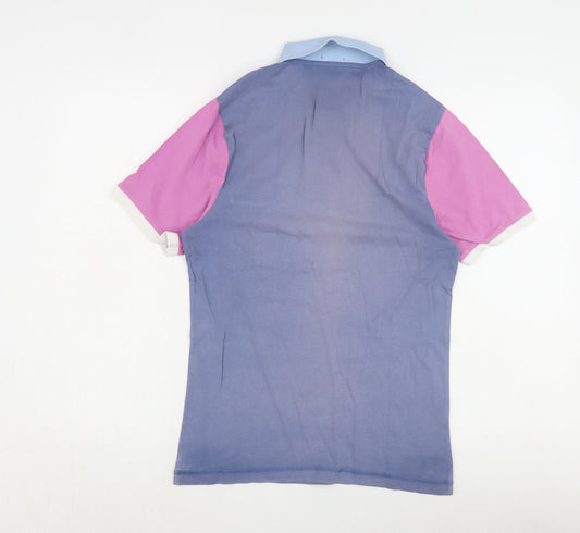 Original Penguin Men's Blue Colourblock Polo Shirt