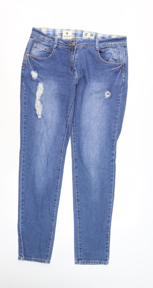 SoulCal & Co Women's Blue Distressed Jeans Size 12