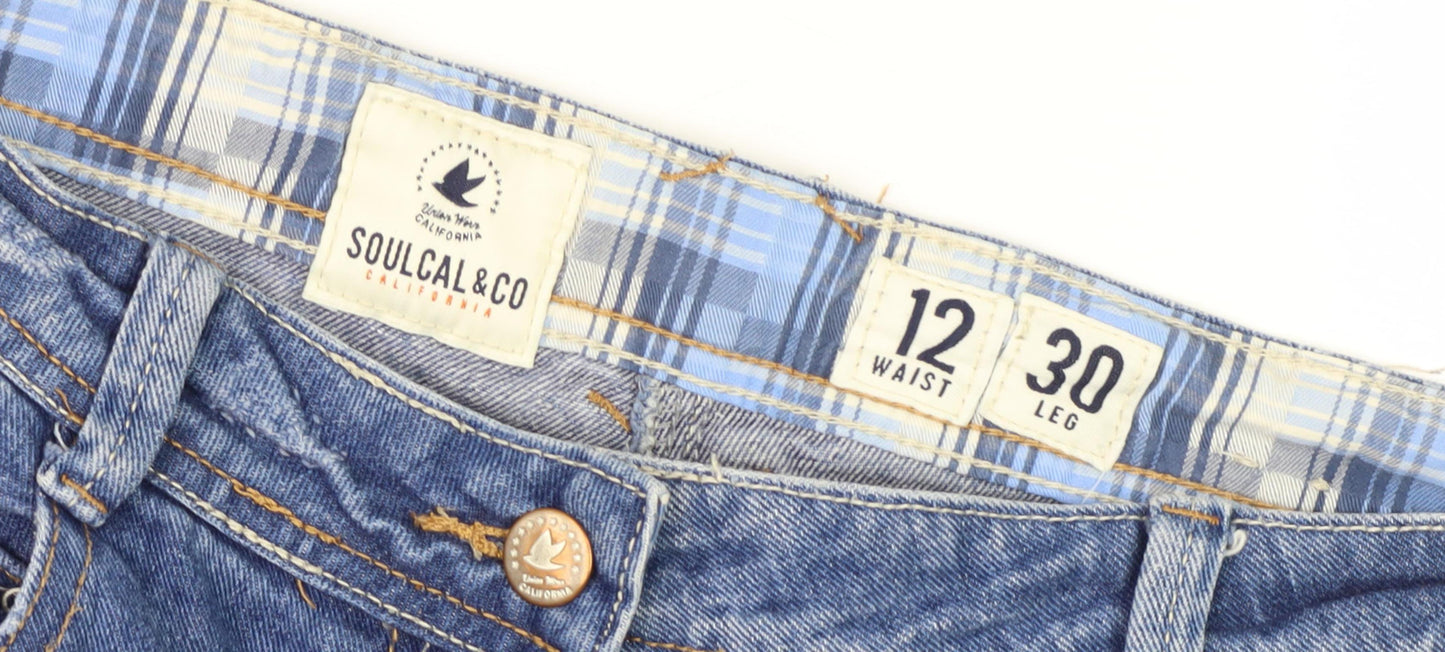 SoulCal & Co Women's Blue Distressed Jeans Size 12