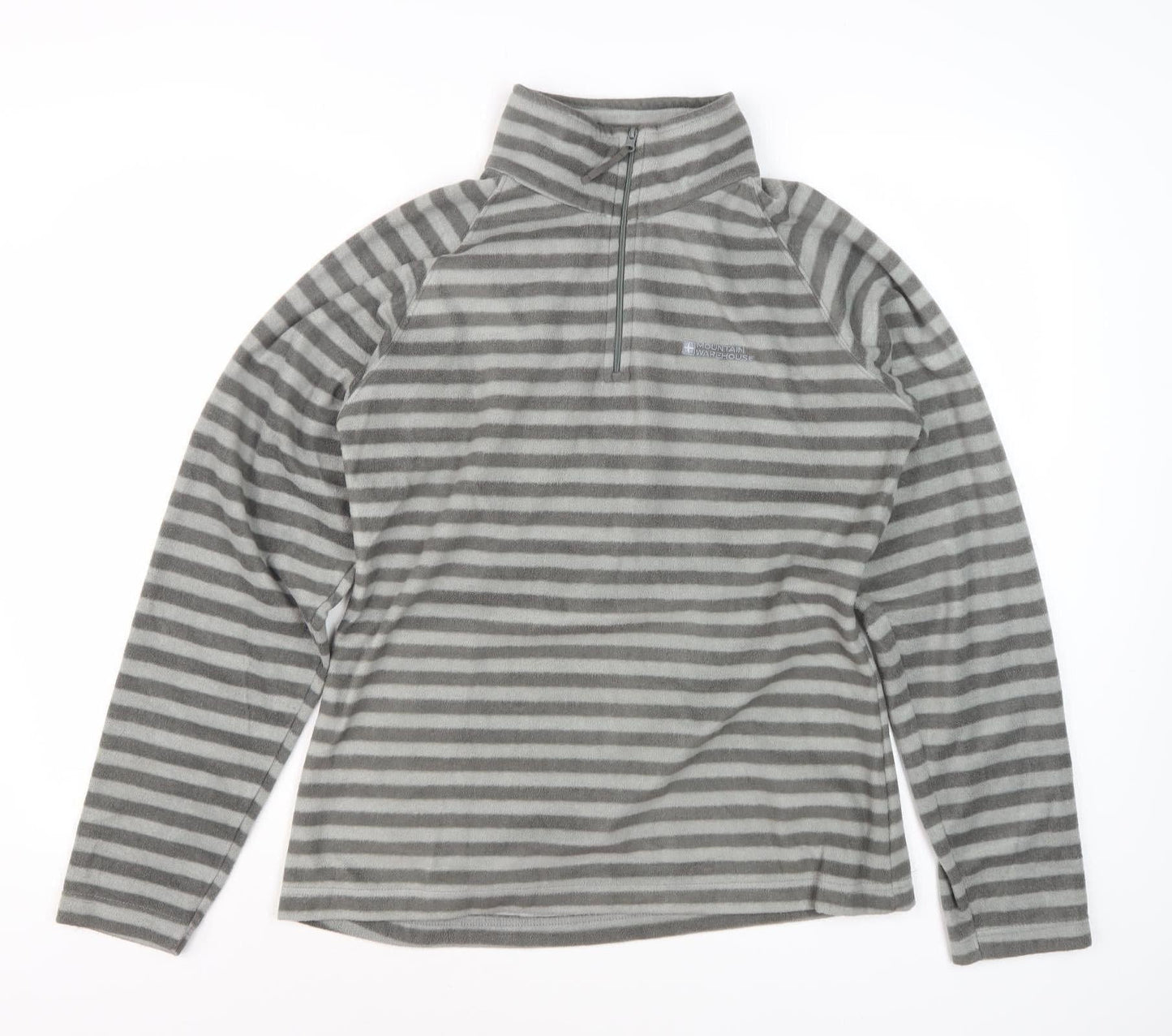 Mountain Warehouse Grey Striped Sweatshirt - Size 12
