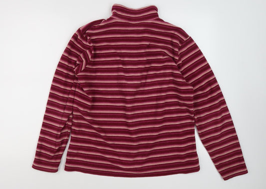 Craghoppers Women's Red Striped Sweatshirt Size 14