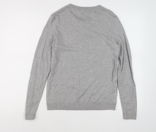 Laura Ashley Women's Grey Pullover Jumper Size 10