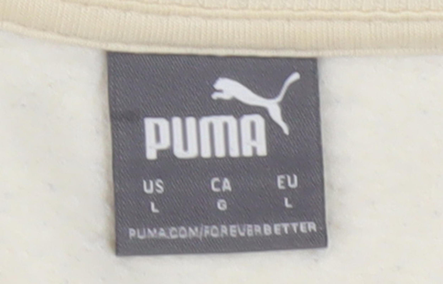 Puma Women's Beige Pullover Sweatshirt Size 12