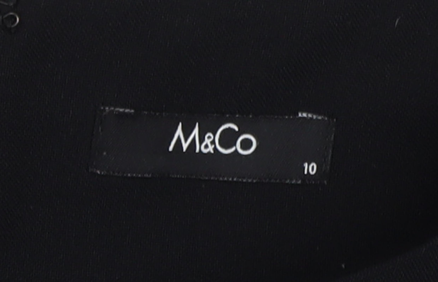 M&Co Women's Black Sleeveless Dress, Size 10