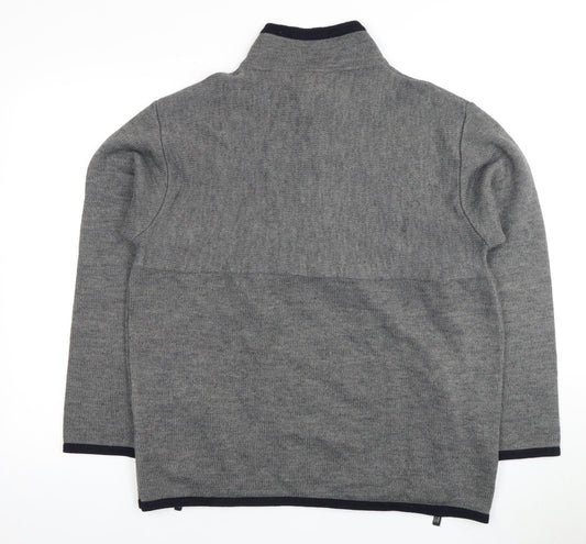 Firetrap Men's Grey Full Zip Jumper, Size L