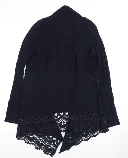 Anonymous Women's Blue Knit open Front Cardigan S/M