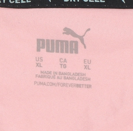 Puma Women's Pink XL Activewear T-Shirt