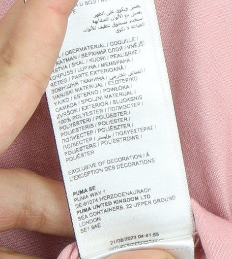 Puma Women's Pink XL Activewear T-Shirt