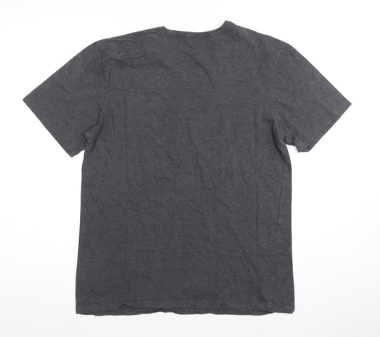 Boss Men's Grey Crew Neck T-Shirt M