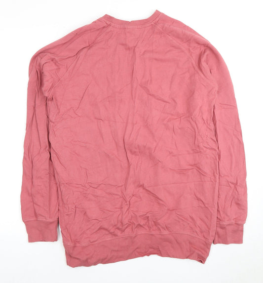 Cotton Traders Men's Pink Pullover Sweatshirt M