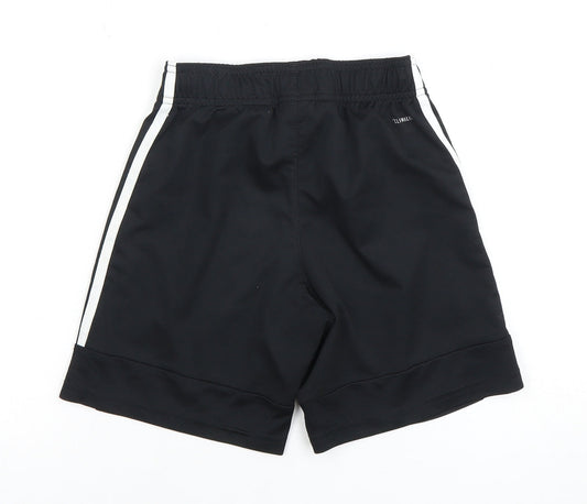 Adidas Boys Black Athletic Shorts 10-11 Years, Sports