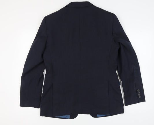 Marks and Spencer Men's Blue Blazer 40 Regular