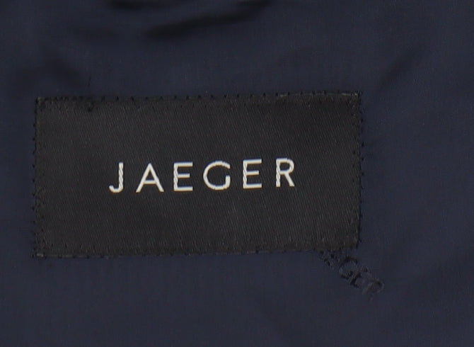 Jaeger Men's Blue Striped Suit Jacket 38R