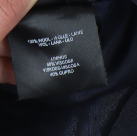 Jaeger Men's Blue Striped Suit Jacket 38R