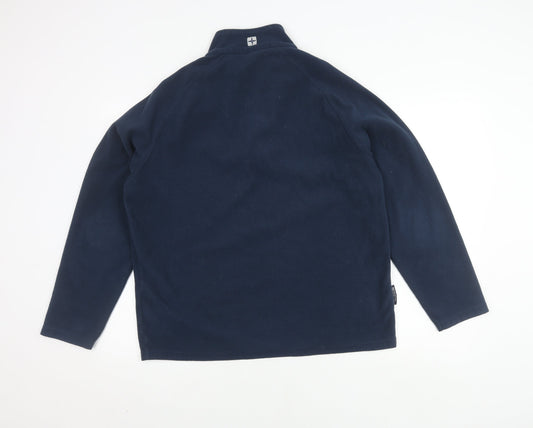 Mountain Warehouse Men's Blue Fleece Pullover Sweatshirt