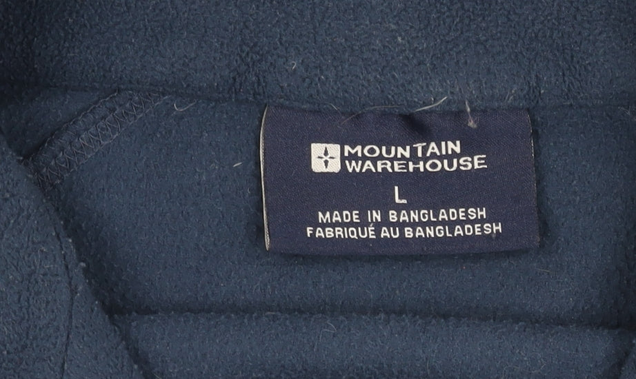 Mountain Warehouse Men's Blue Fleece Pullover Sweatshirt