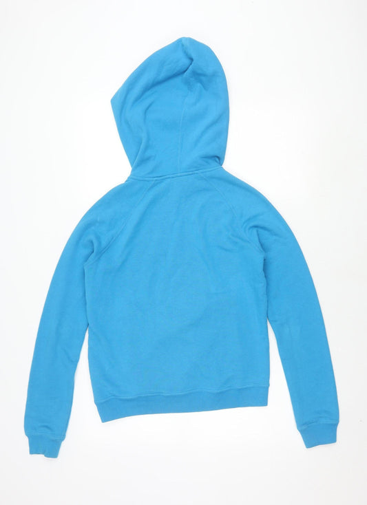 Nike Men's Blue Pullover Hoodie, Size S, Logo Accents