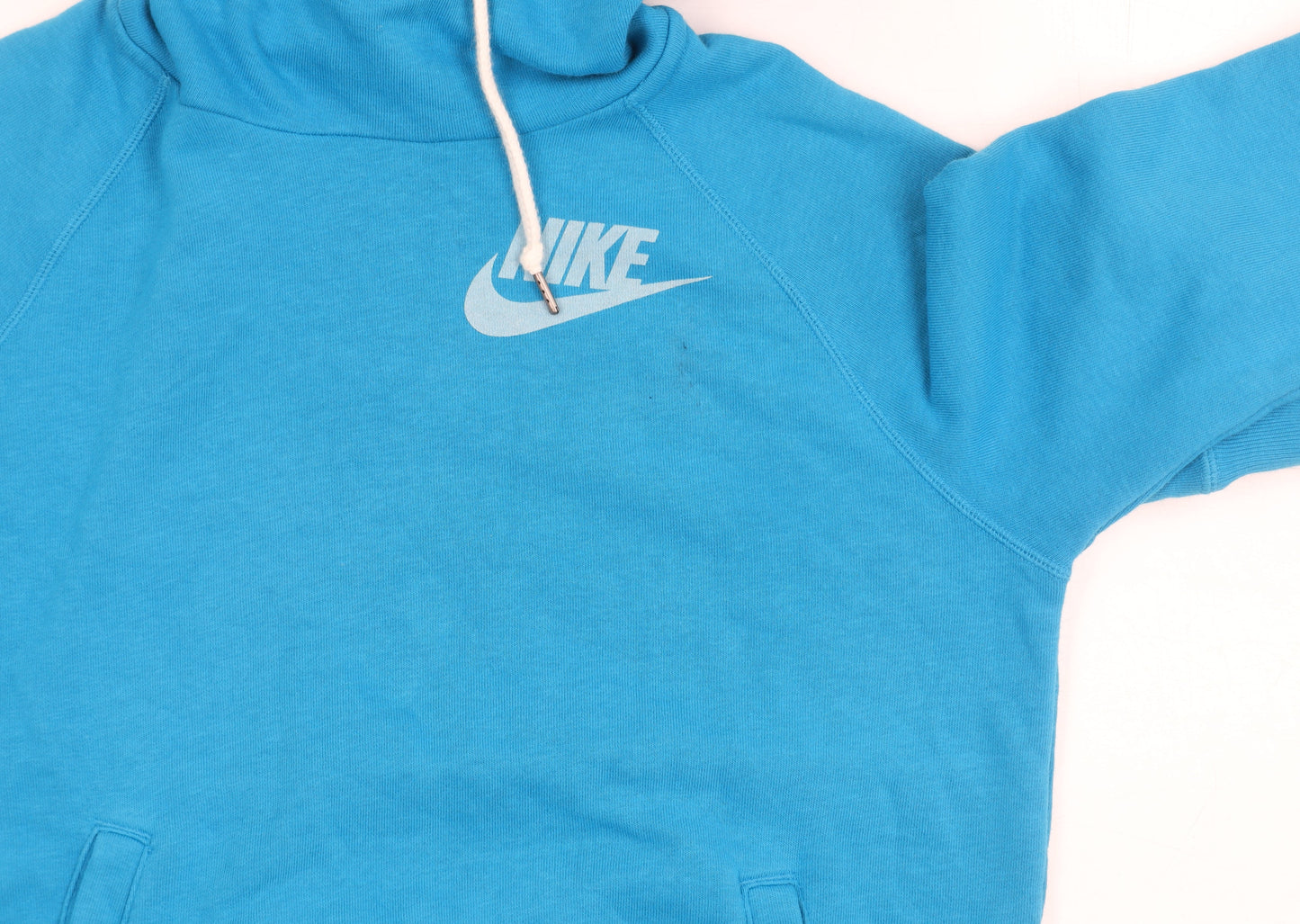Nike Men's Blue Pullover Hoodie, Size S, Logo Accents