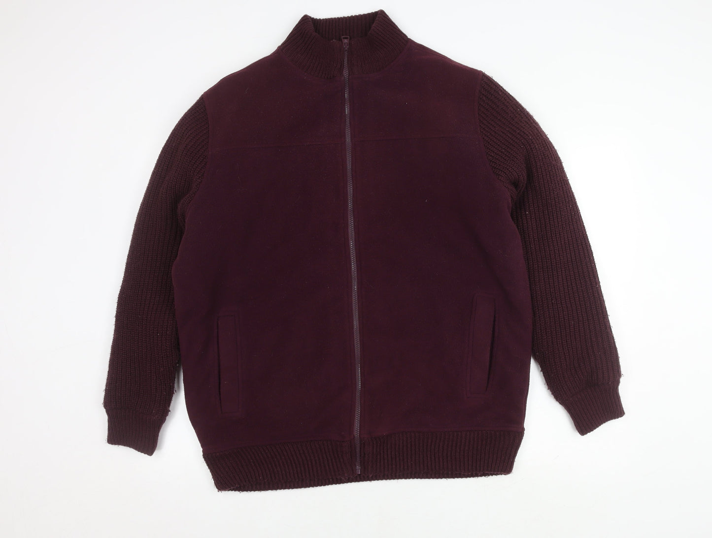 James Pringle Men's Purple Knit Jacket L