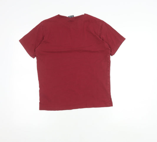 Champion Boys Red XL T-Shirt Logo Casual Short Sleeve