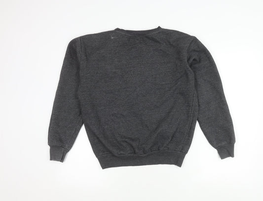 Adidas Men's Grey Pullover Sweatshirt - S