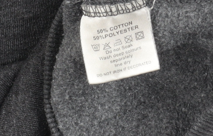 Adidas Men's Grey Pullover Sweatshirt - S
