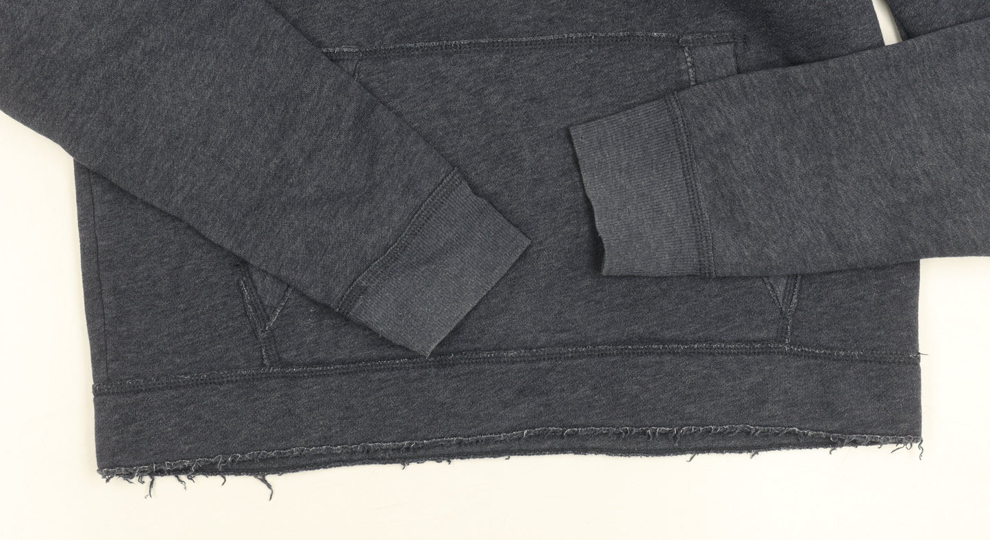 Hollister Men's Blue Pullover Hoodie, M