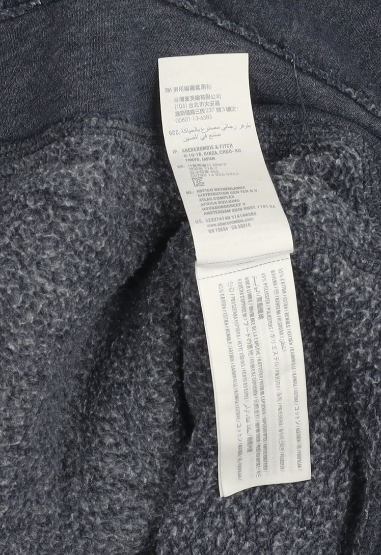 Hollister Men's Blue Pullover Hoodie, M