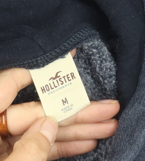Hollister Men's Blue Pullover Hoodie, M