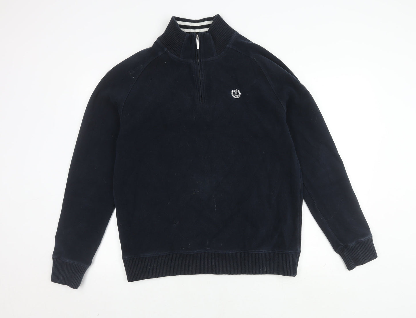 Henri Lloyd Men's Black L Sweatshirt 1/2 Zip
