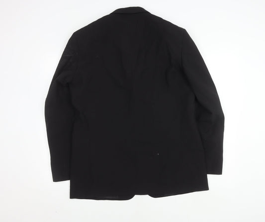 Lincroft Men's Black Wool Blazer, Size 40R, Formal Wear