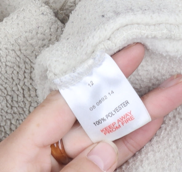 Peter Storm Women's Ivory Fleece Sweatshirt Size 12