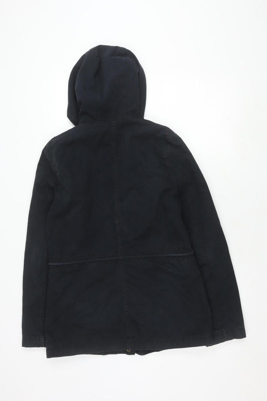 Adidas Women's Black Parka Jacket, S, Hooded Zip