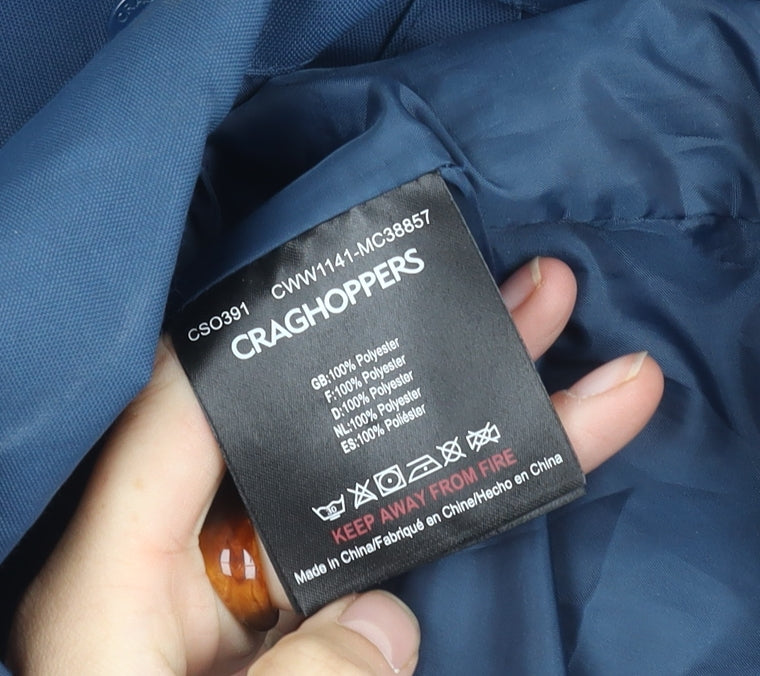 Craghoppers Women's Blue Size 12 Rain Coat