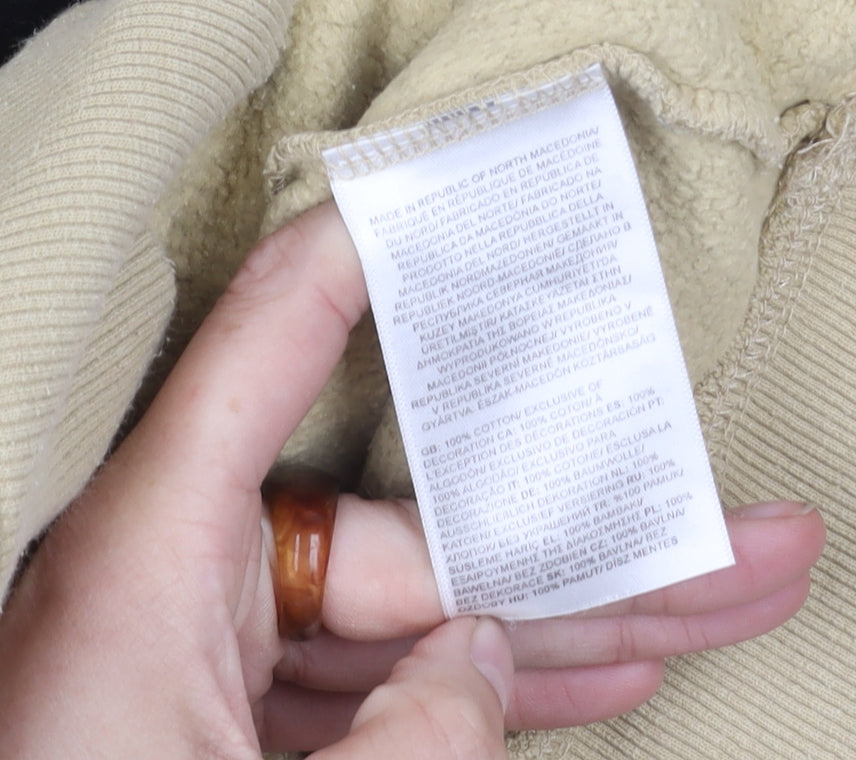 The North Face Men's Beige Hoodie, S, Logo Accent Pullover