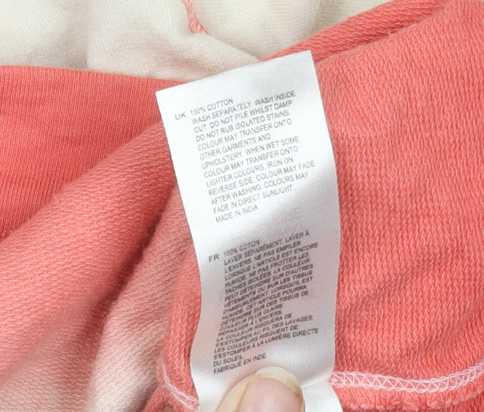 White Stuff Women's Pink Ombre Sweatshirt, UK 12