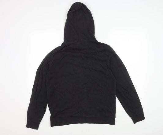 Champion Unisex Black XL Pullover Hoodie with Logo