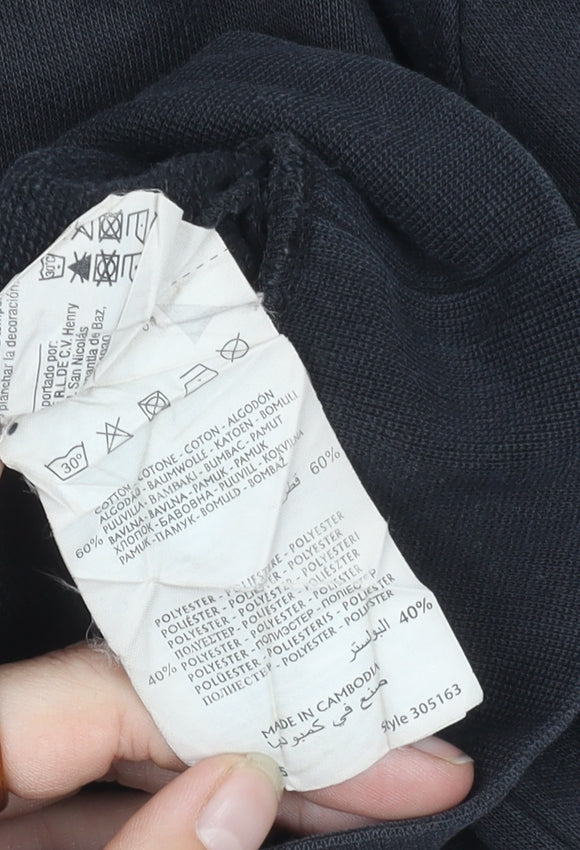 Champion Unisex Black XL Pullover Hoodie with Logo