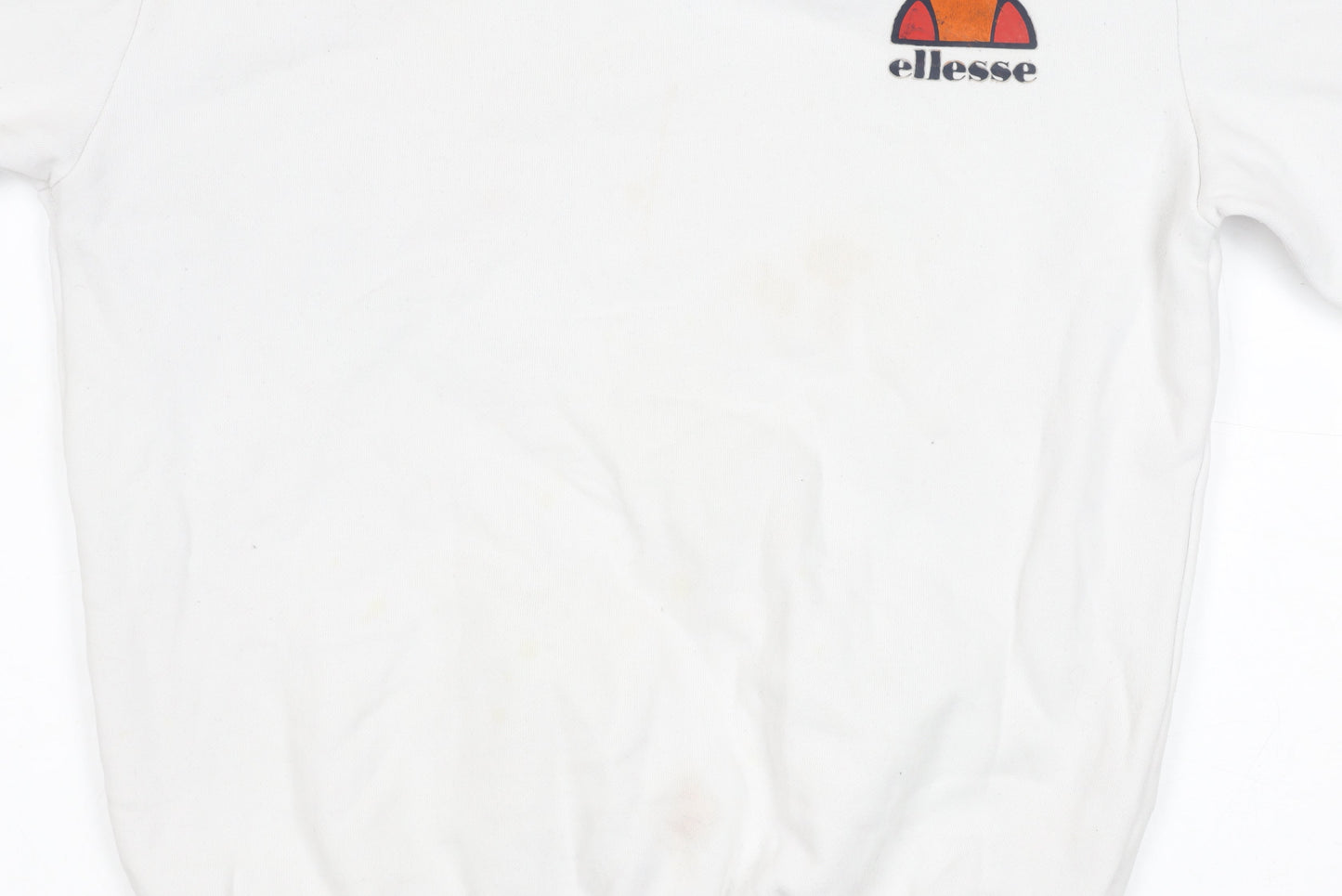 Ellesse Men's White S Pullover Sweatshirt