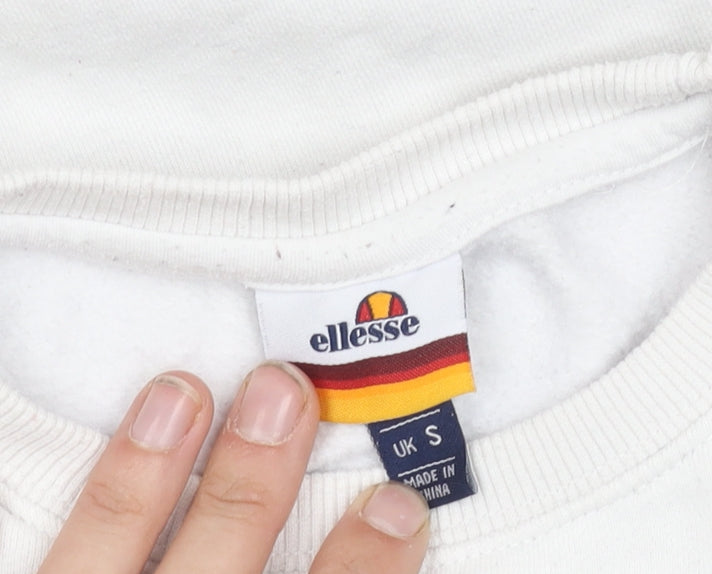 Ellesse Men's White S Pullover Sweatshirt