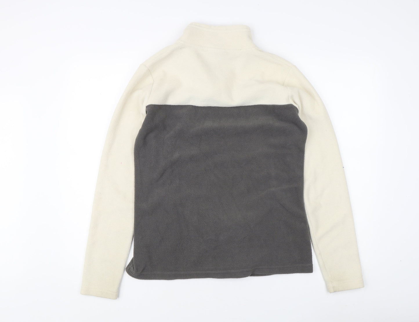 Peter Storm Women's Ivory Grey Fleece Sweatshirt - Size 12