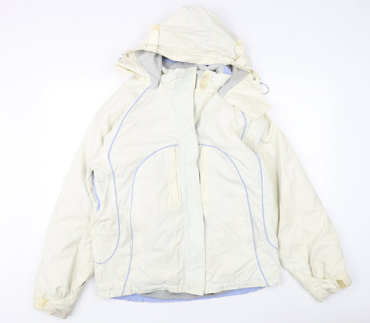 Trespass Women's White Ski Jacket L - Waterproof Winter